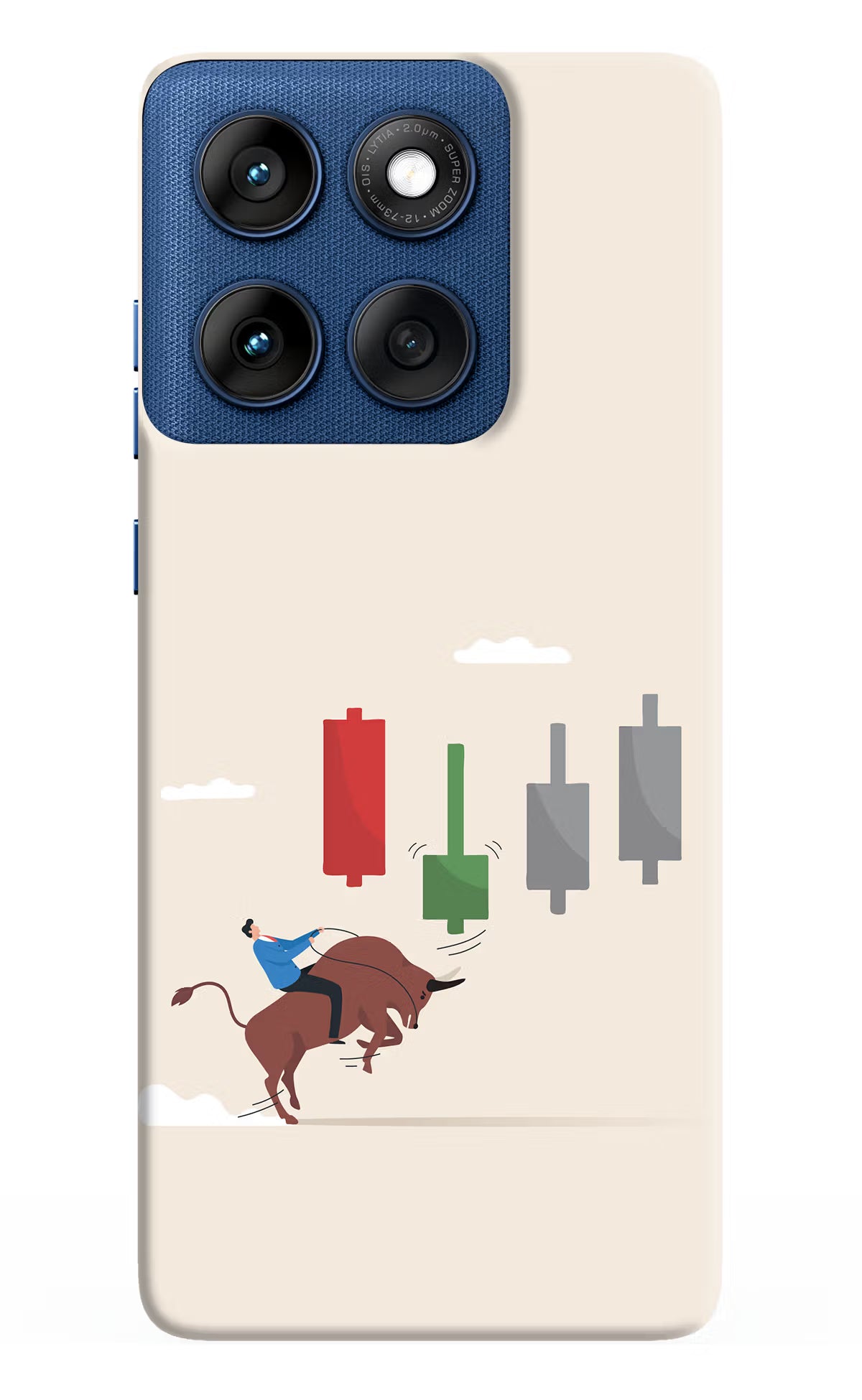 Bull Trading Momentum Moto Edge 60 Hard Case Back Cover by Casekaro