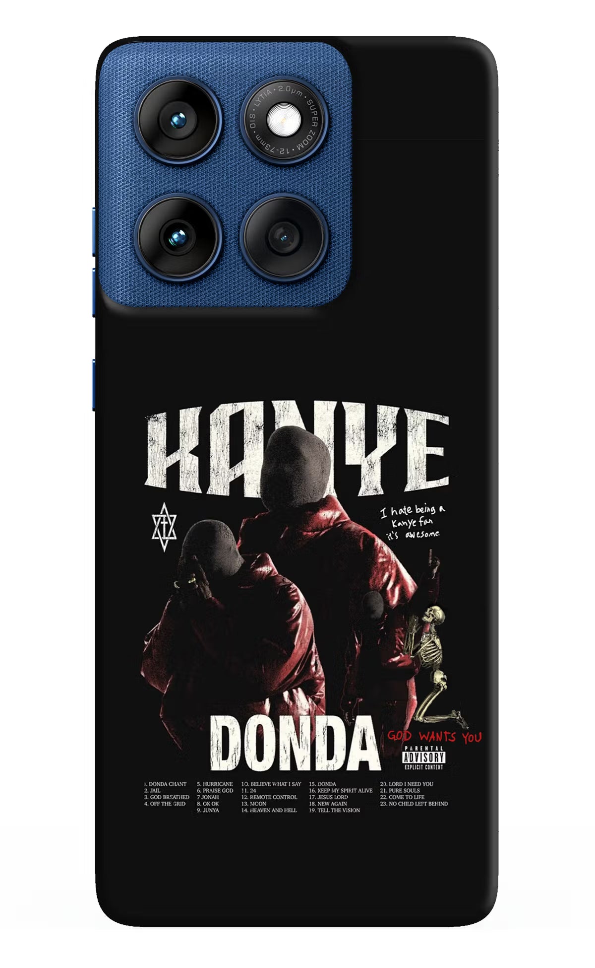 Donda Kanye West Moto Edge 60 Hard Case Back Cover by Casekaro