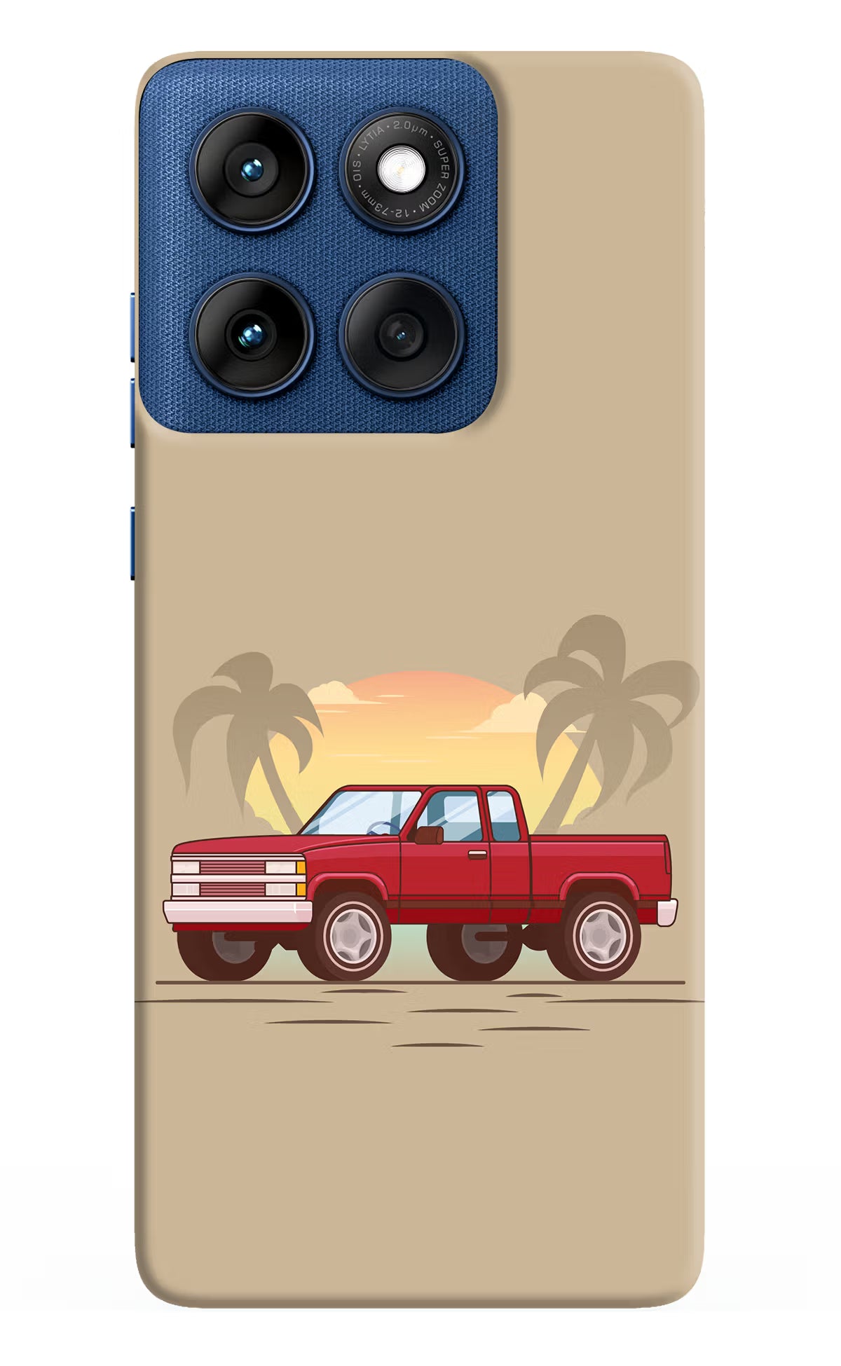 Desert Classic Drive Moto Edge 60 Hard Case Back Cover by Casekaro