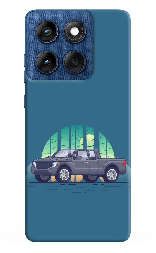 Retro Garage Vibe Moto Edge 60 Hard Case Back Cover by Casekaro