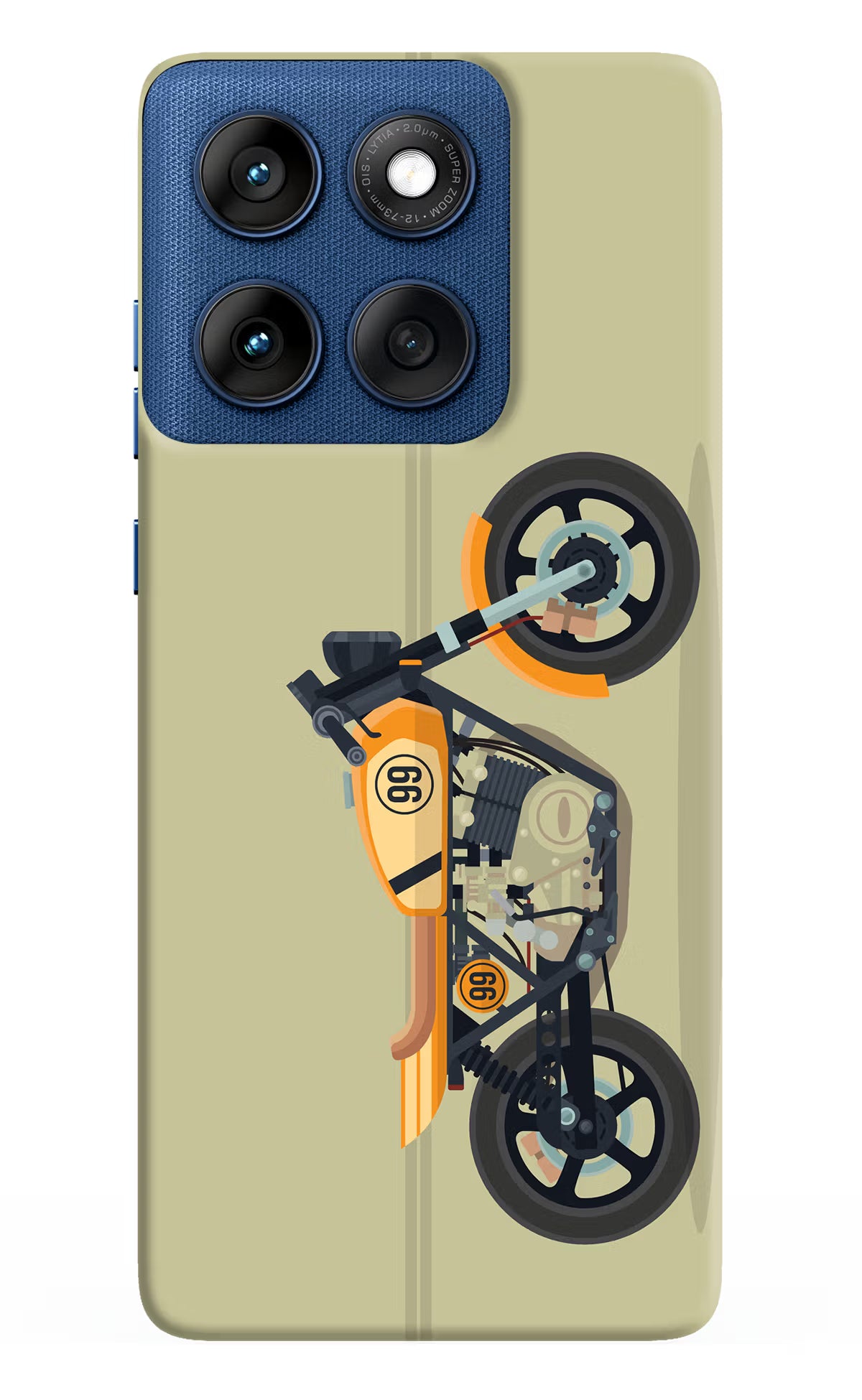 Vertical Speedster Moto Edge 60 Hard Case Back Cover by Casekaro