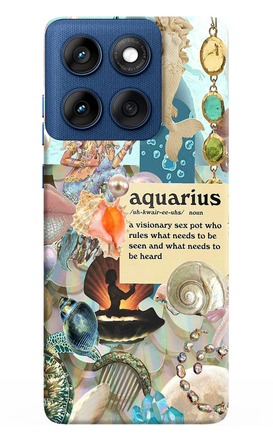 Aquarius Zodiac Moto Edge 60 Hard Case Back Cover by Casekaro