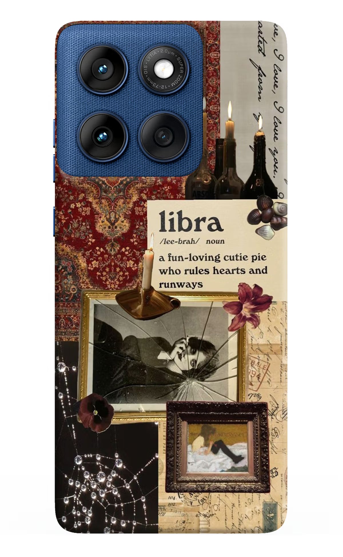 Libra Zodiac Moto Edge 60 Hard Case Back Cover by Casekaro