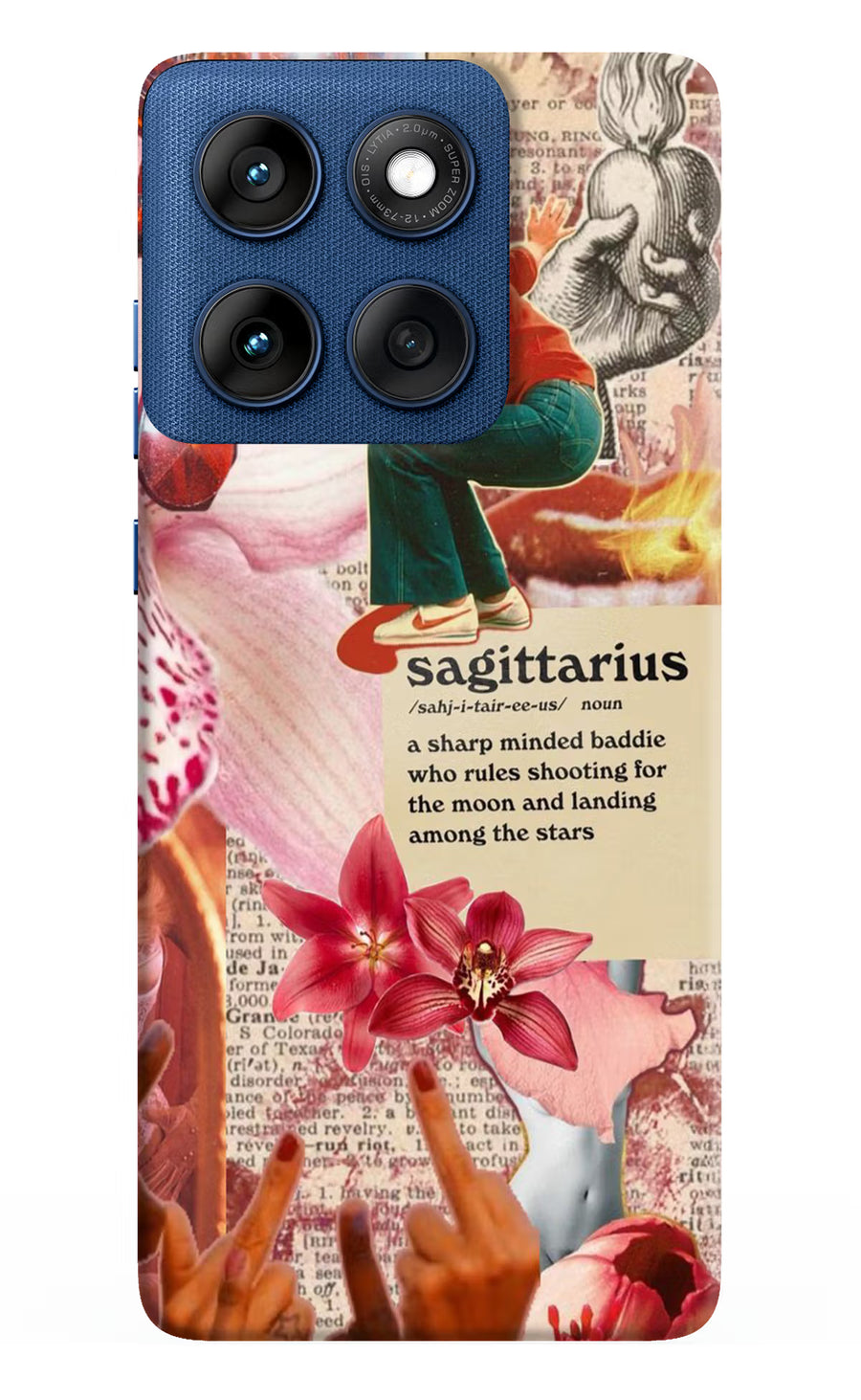 Sagittarius Zodiac Moto Edge 60 Back Cover, Hard case