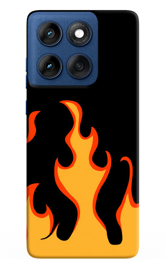 Fired Up – Black Moto Edge 60 Hard Case Back Cover by Casekaro