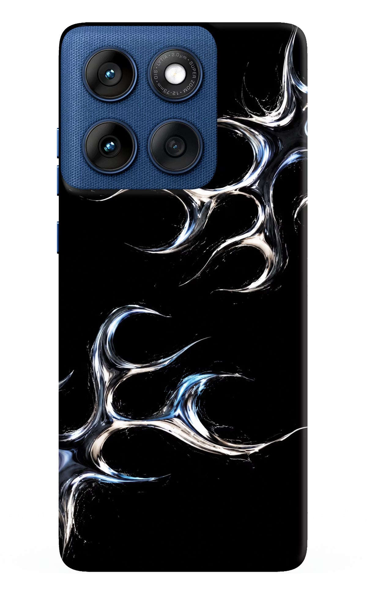 Chrome Tribal Moto Edge 60 Hard Case Back Cover by Casekaro