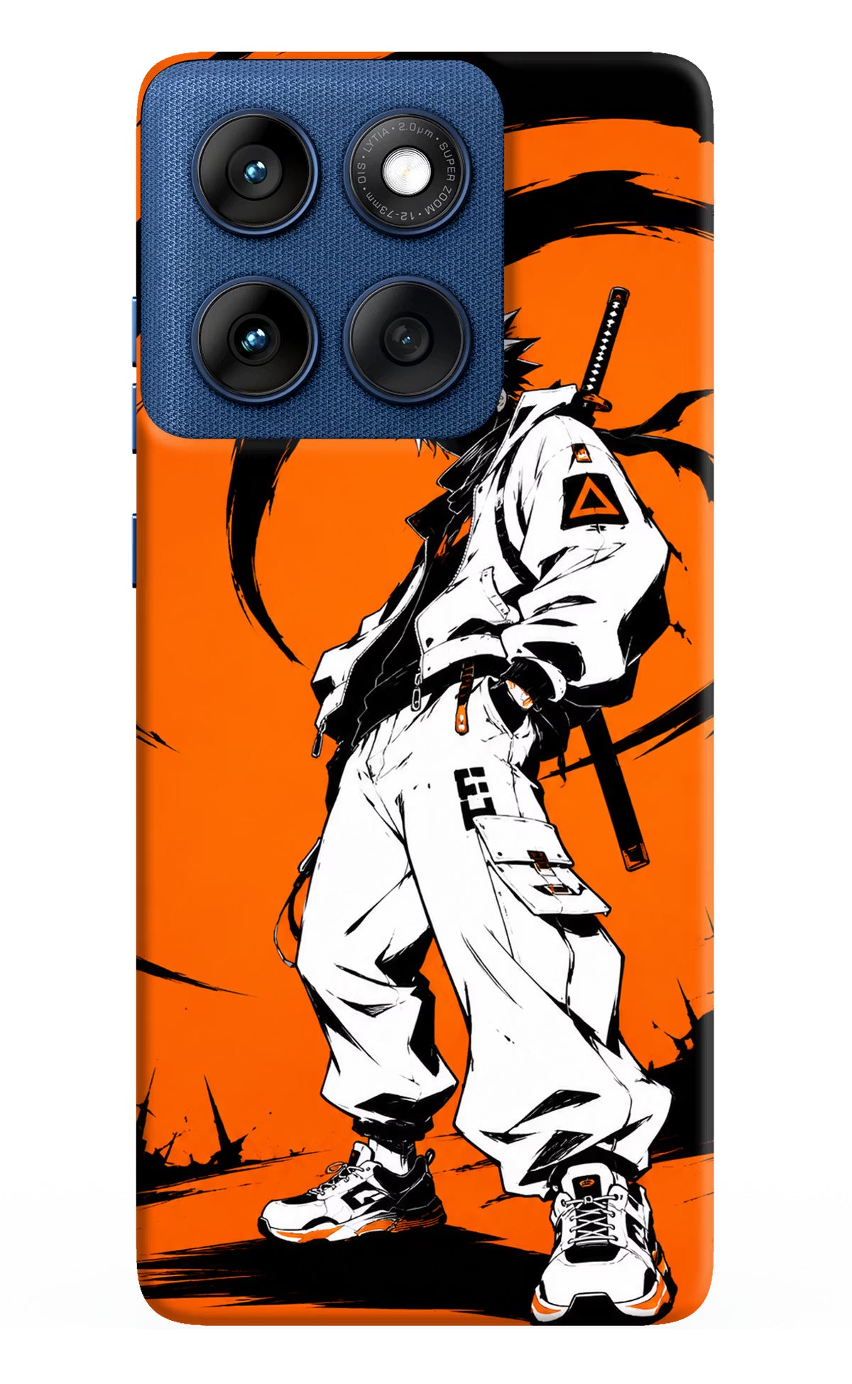Street Samurai  Moto Edge 60 Hard Case Back Cover by Casekaro