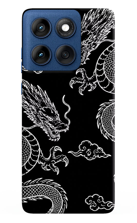 Twin Dragons Moto Edge 60 Hard Case Back Cover by Casekaro