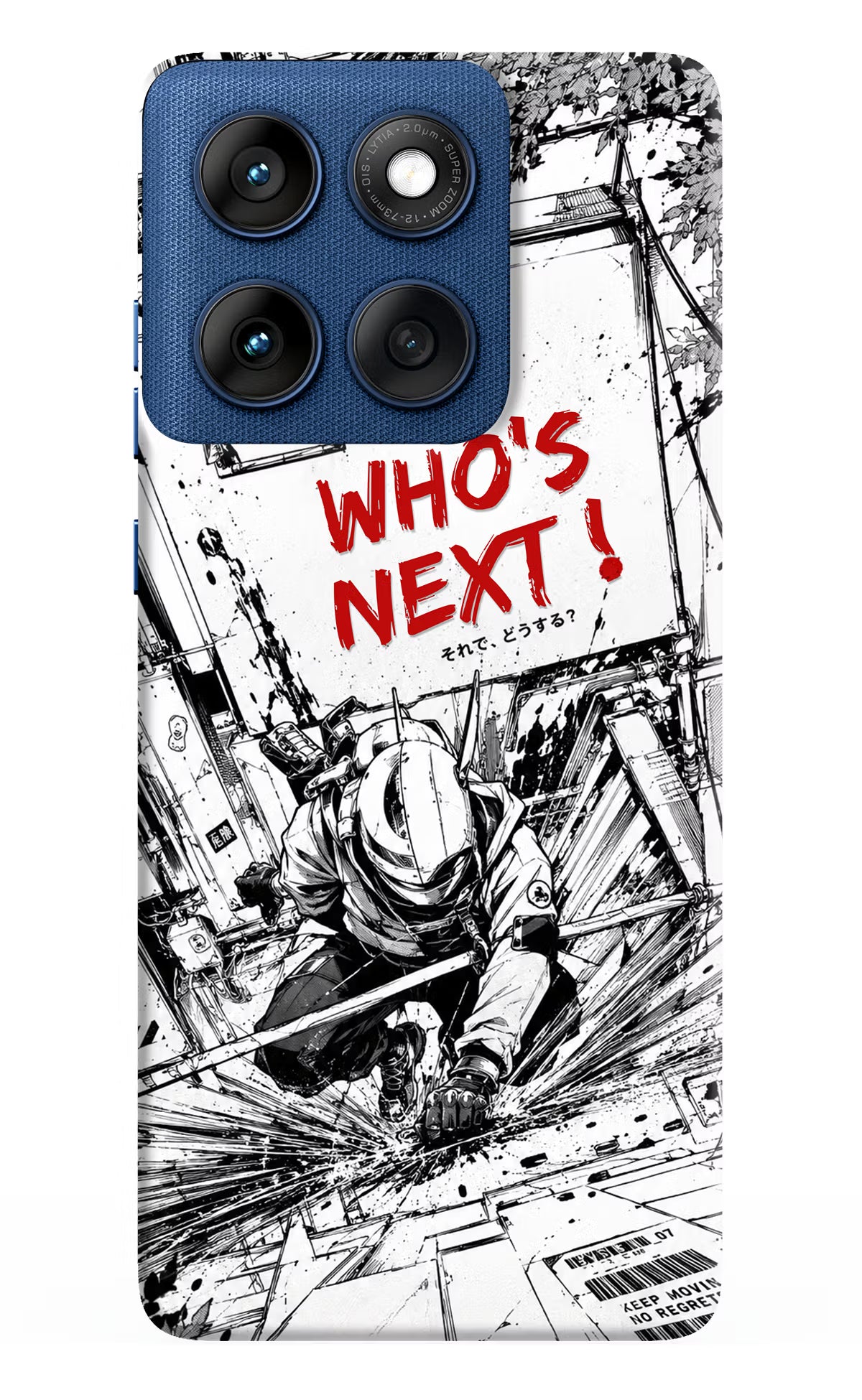 Who's Next Moto Edge 60 Hard Case Back Cover by Casekaro