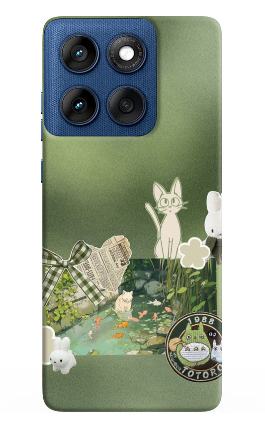 Aesthetic anime Moto Edge 60 Hard Case Back Cover by Casekaro