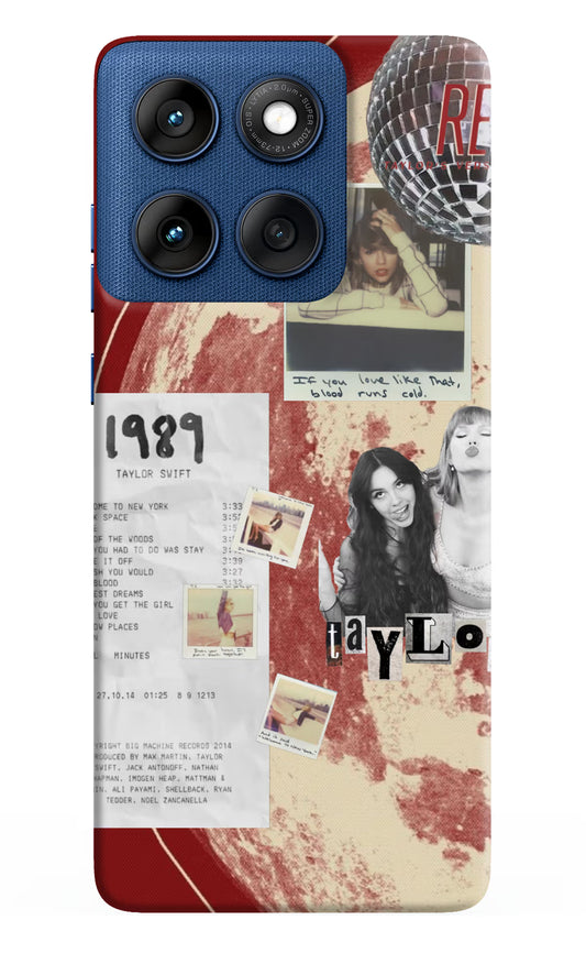 Taylor Swift Moto Edge 60 Hard Case Back Cover by Casekaro