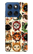 Cool Cat Moto Edge 60 Hard Case Back Cover by Casekaro