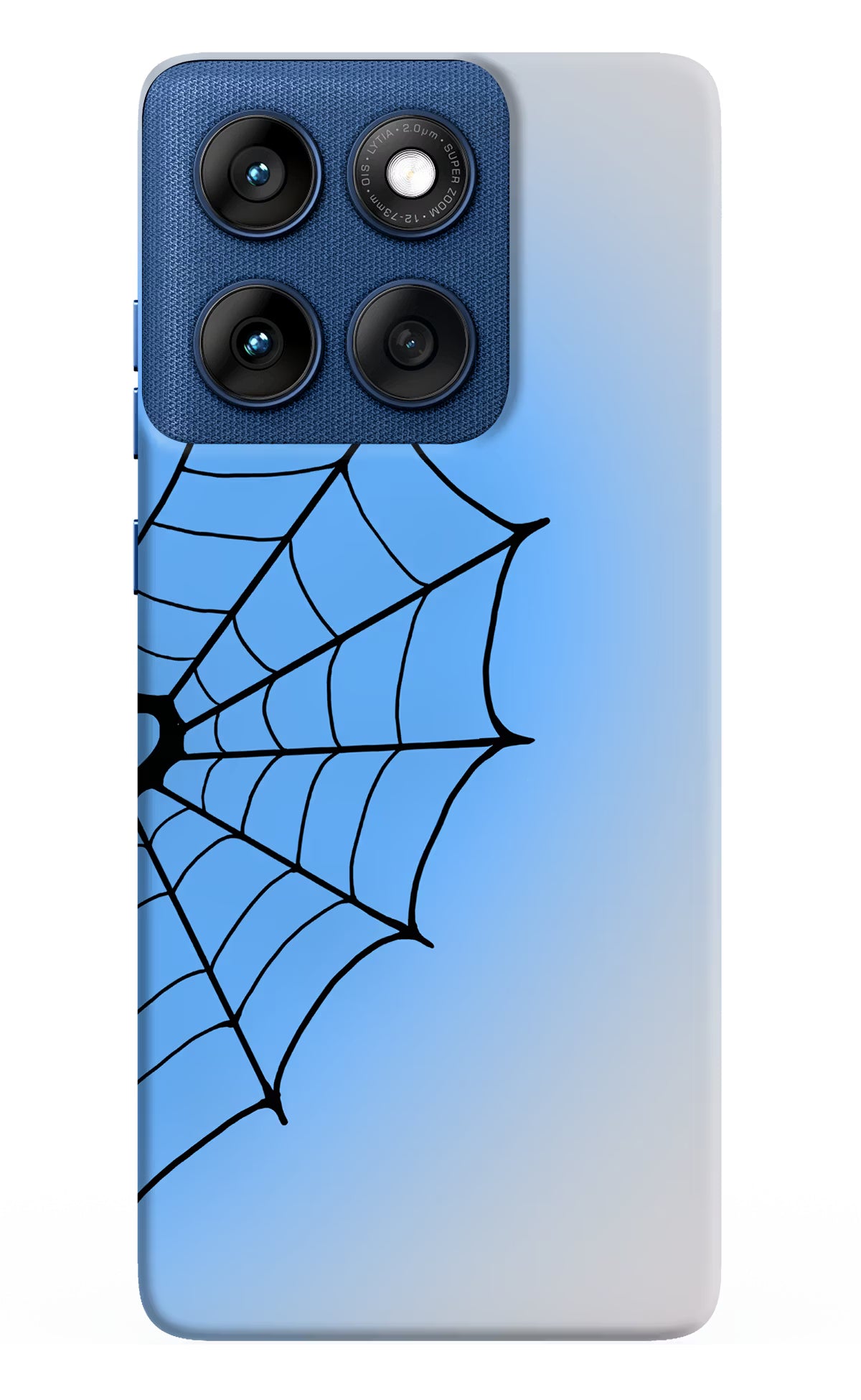Blue Web Moto Edge 60 Back Cover