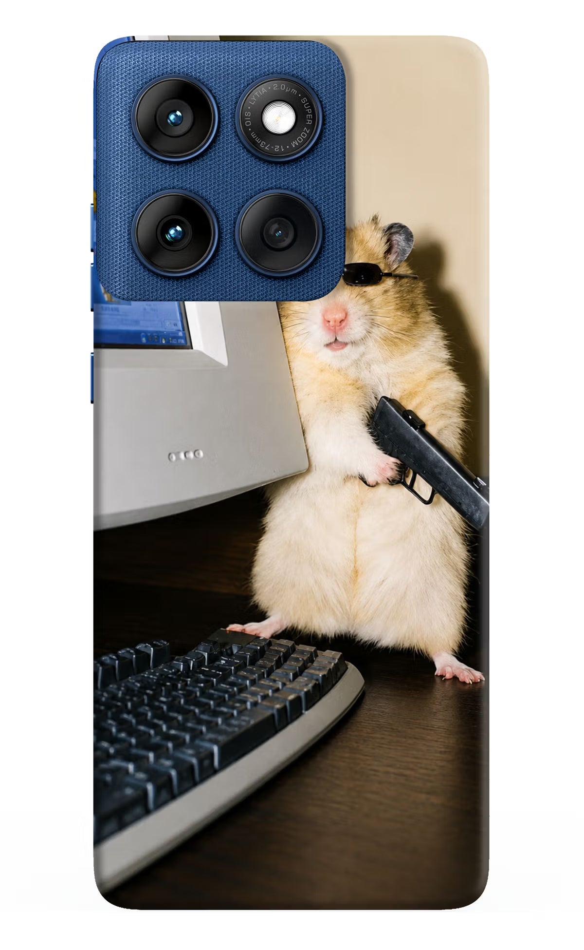 Hacker Hamster Moto Edge 60 Back Cover