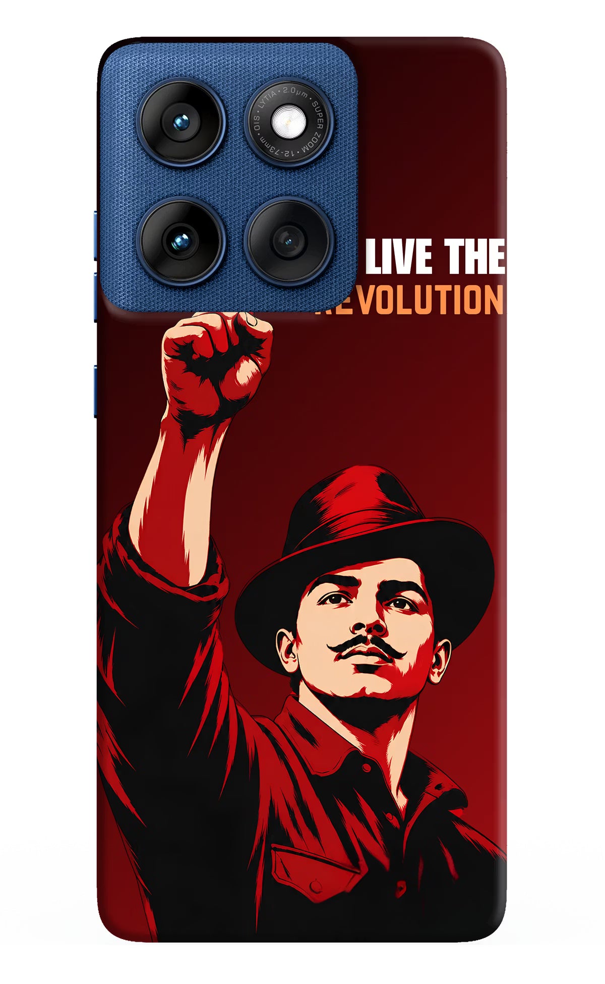 Bhagat Singh Revolution Moto Edge 60 Back Cover