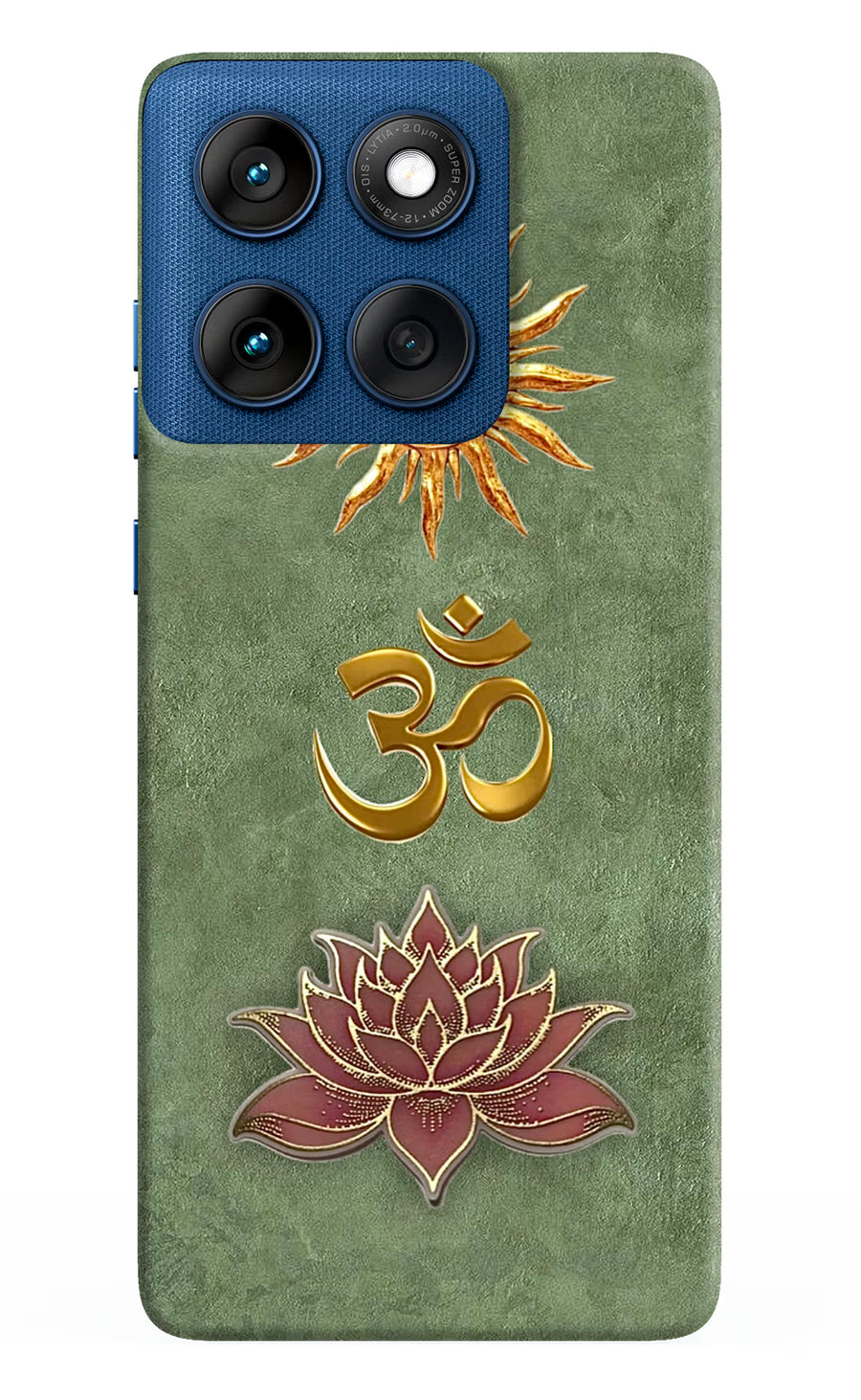 Om & Lotus Moto Edge 60 Back Cover, Hard case