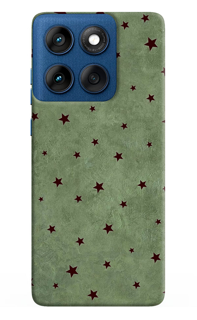 Green Stars Moto Edge 60 Hard Case Back Cover by Casekaro