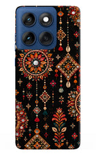 Boho Noir Moto Edge 60 Hard Case Back Cover by Casekaro