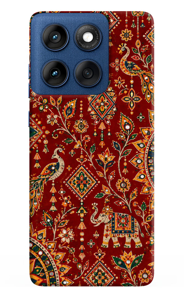 Laal Riwaaz Moto Edge 60 Hard Case Back Cover by Casekaro