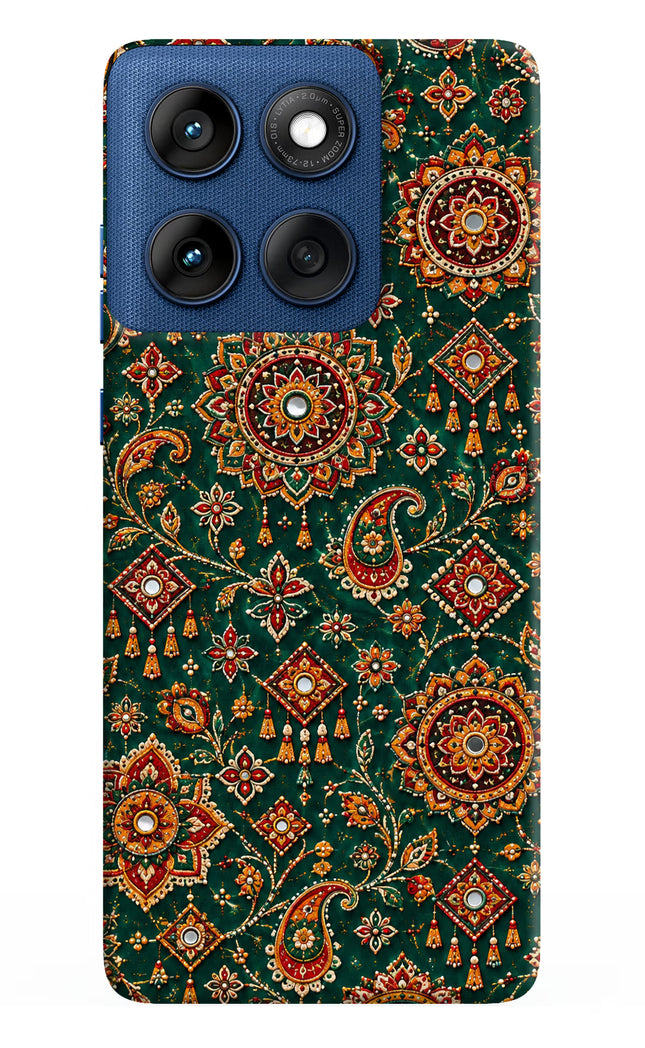 Green Pataka Moto Edge 60 Hard Case Back Cover by Casekaro