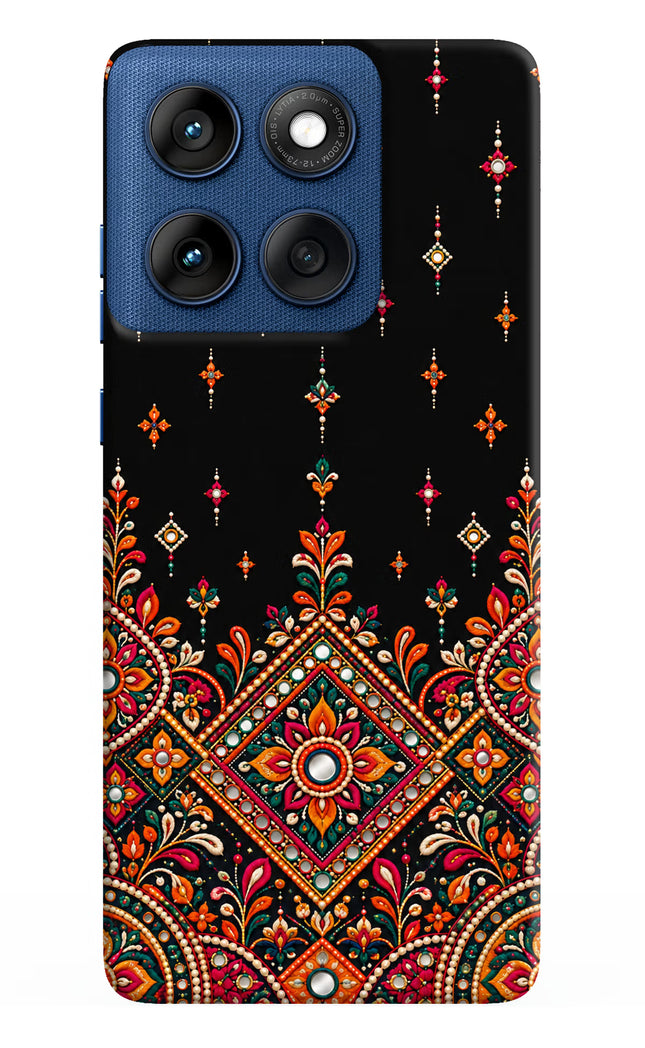 Noir Mehfil Moto Edge 60 Hard Case Back Cover by Casekaro