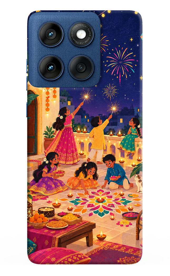 Diwali Night Moto Edge 60 Back Cover