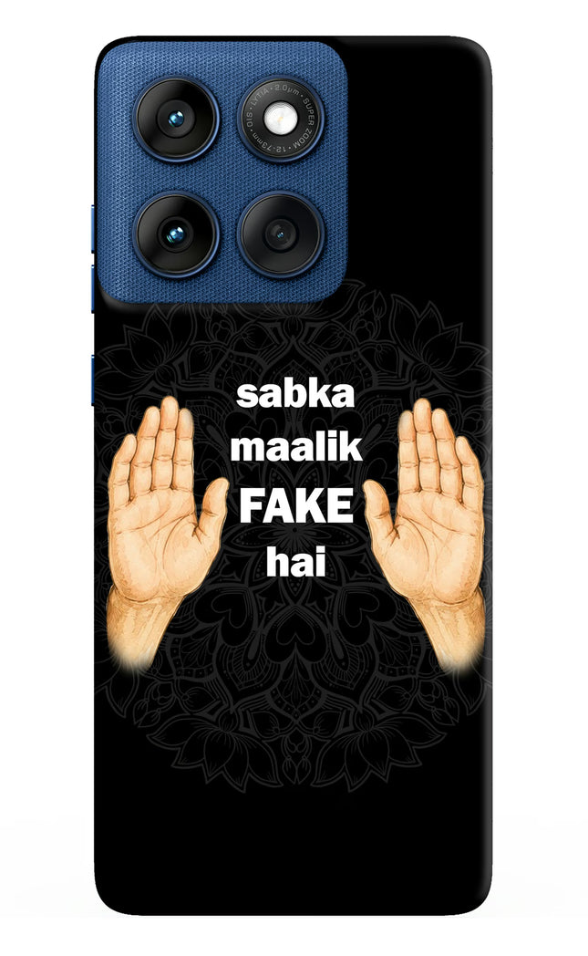 Sabka Malik Fake Moto Edge 60 Hard Case Back Cover by Casekaro