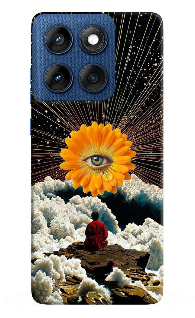 Cosmic Flower Moto Edge 60 Hard Case Back Cover by Casekaro