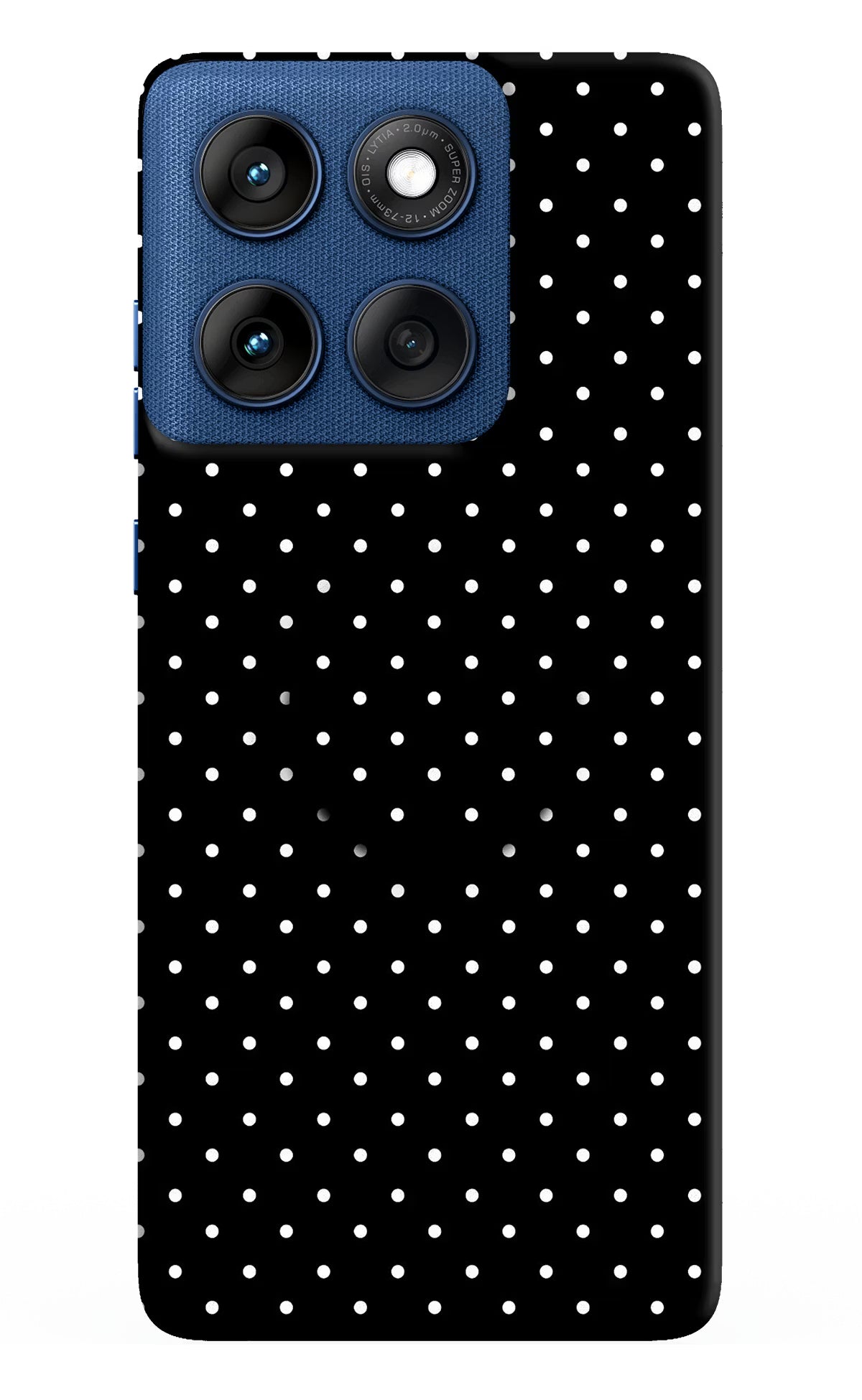 White Dots Moto Edge 60 Pop Case by Casekaro