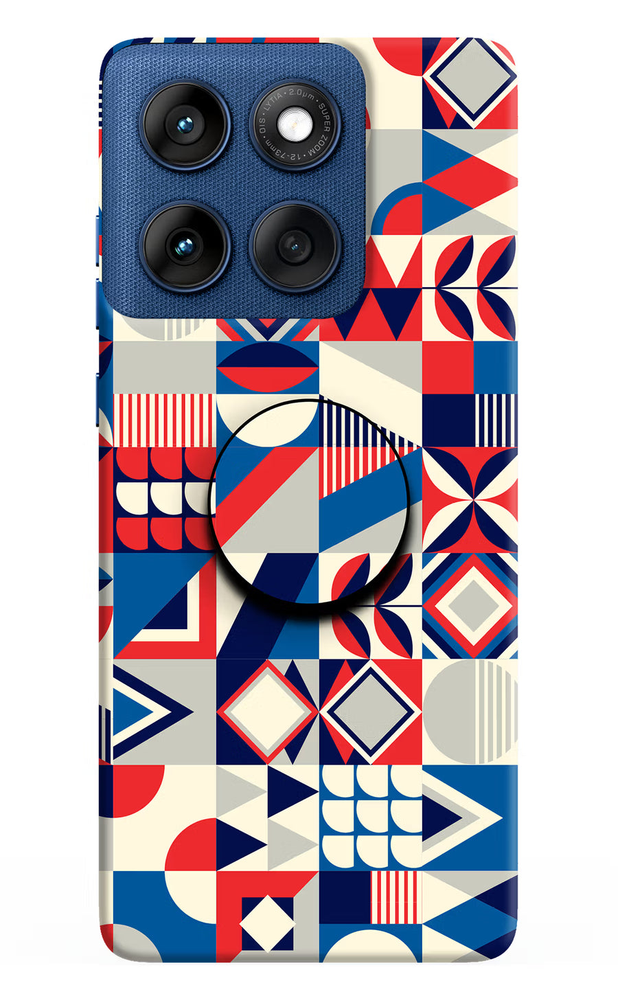 Colorful Pattern Moto Edge 60 Pop Case, Hard case