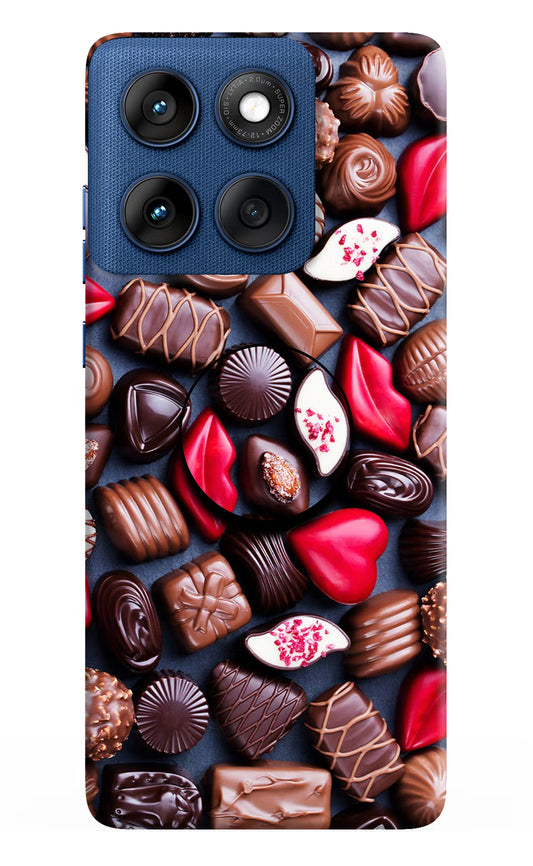 Chocolates Moto Edge 60 Pop Case by Casekaro