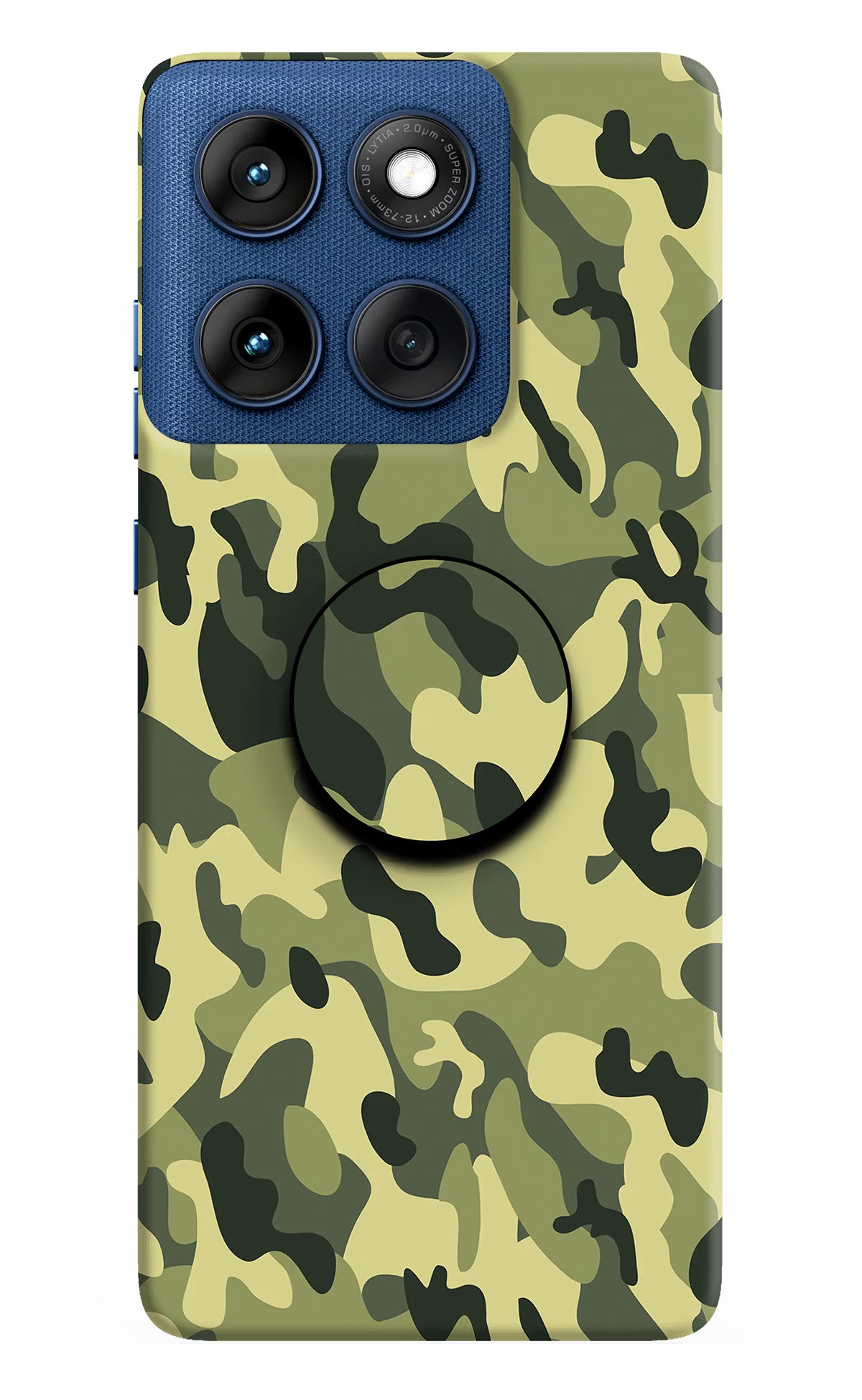 Camouflage Moto Edge 60 Pop Case by Casekaro