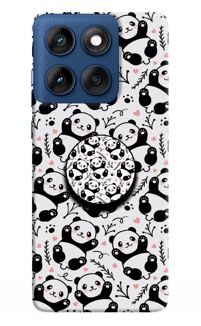 Cute Panda Moto Edge 60 Pop Case by Casekaro