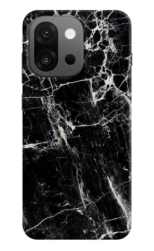 Black Marble Texture OnePlus 13s Hard Case Back Cover by Casekaro