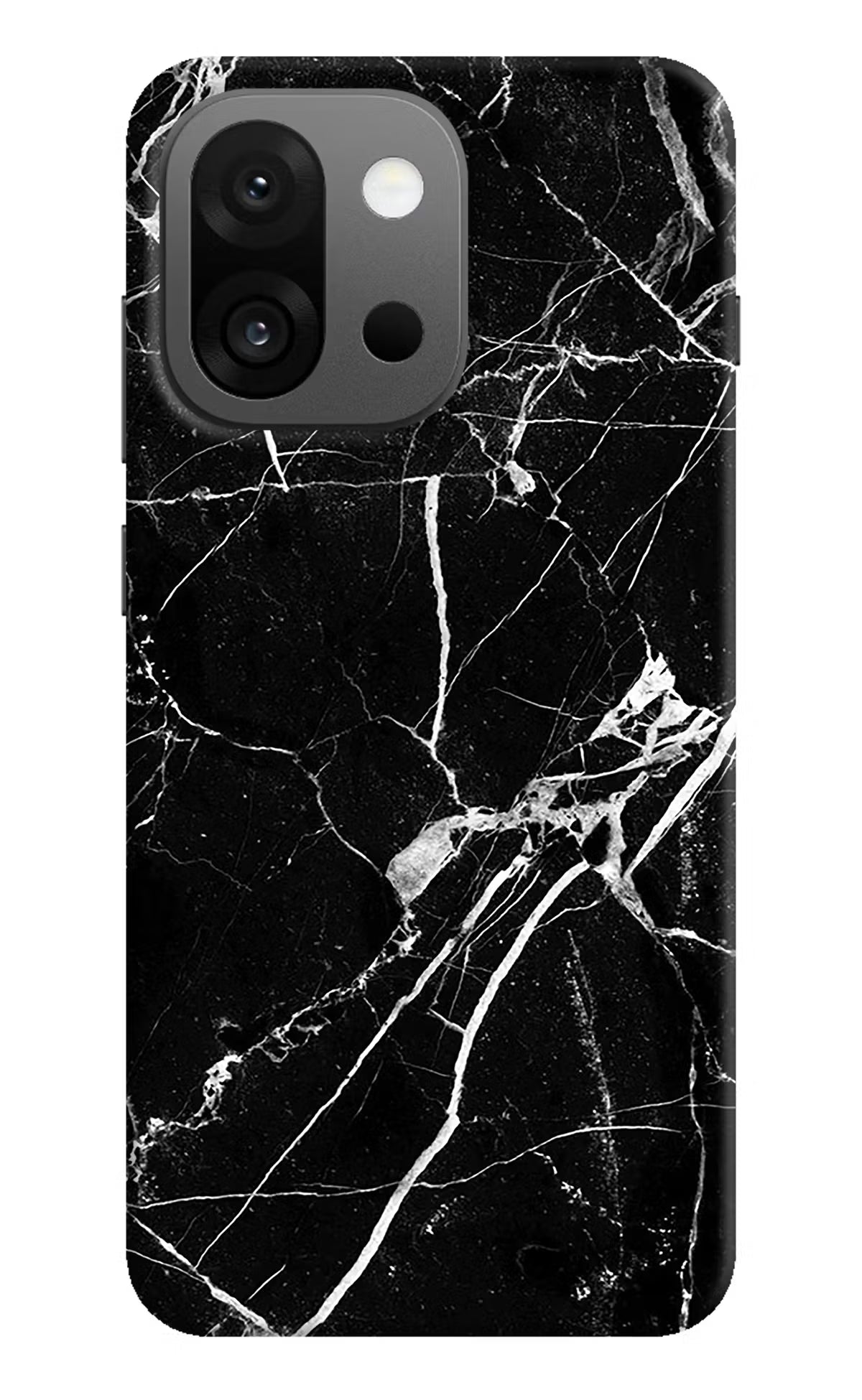 Black Marble Pattern OnePlus 13s Hard Case Back Cover by Casekaro
