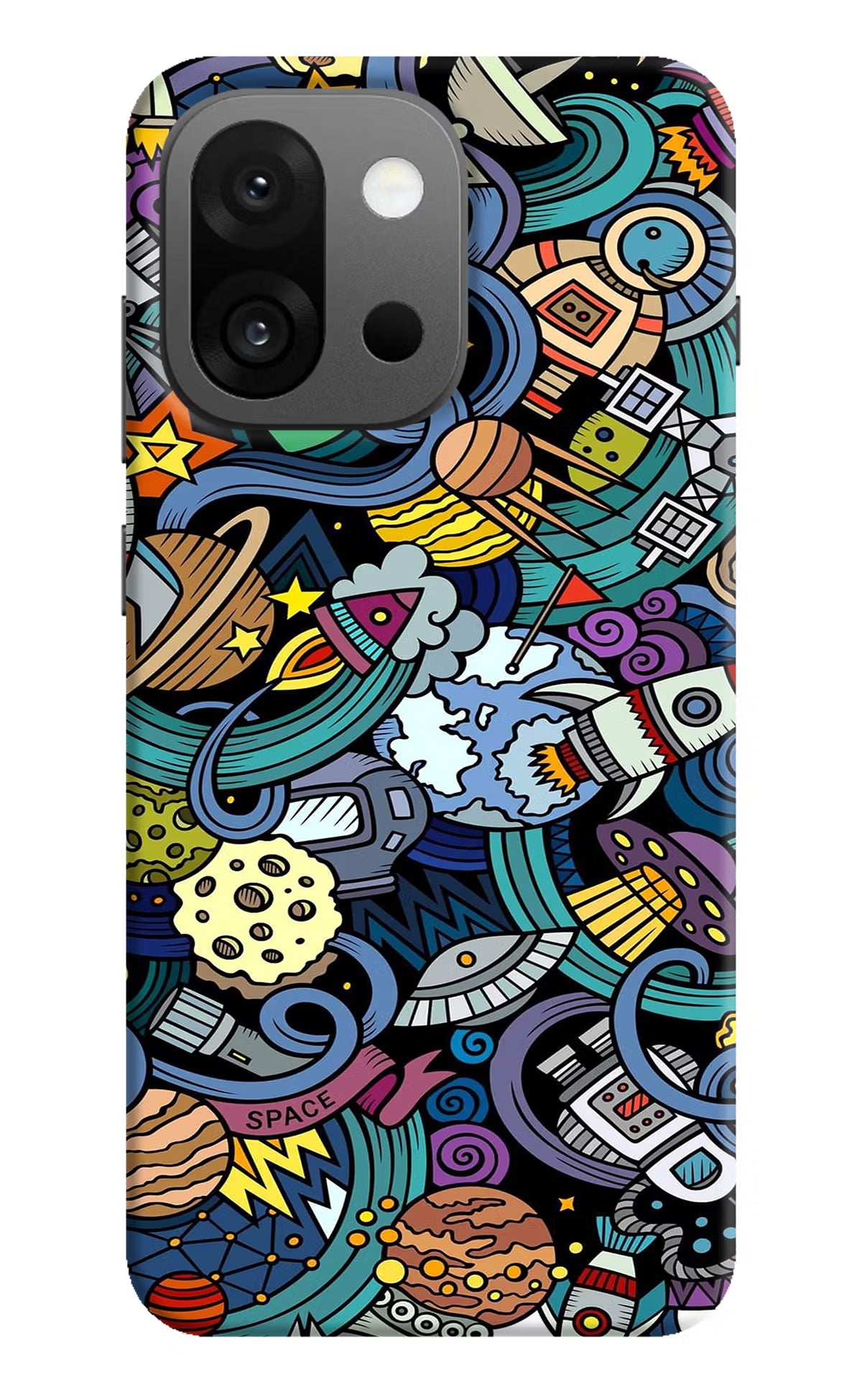 Space Abstract OnePlus 13s Hard Case Back Cover by Casekaro