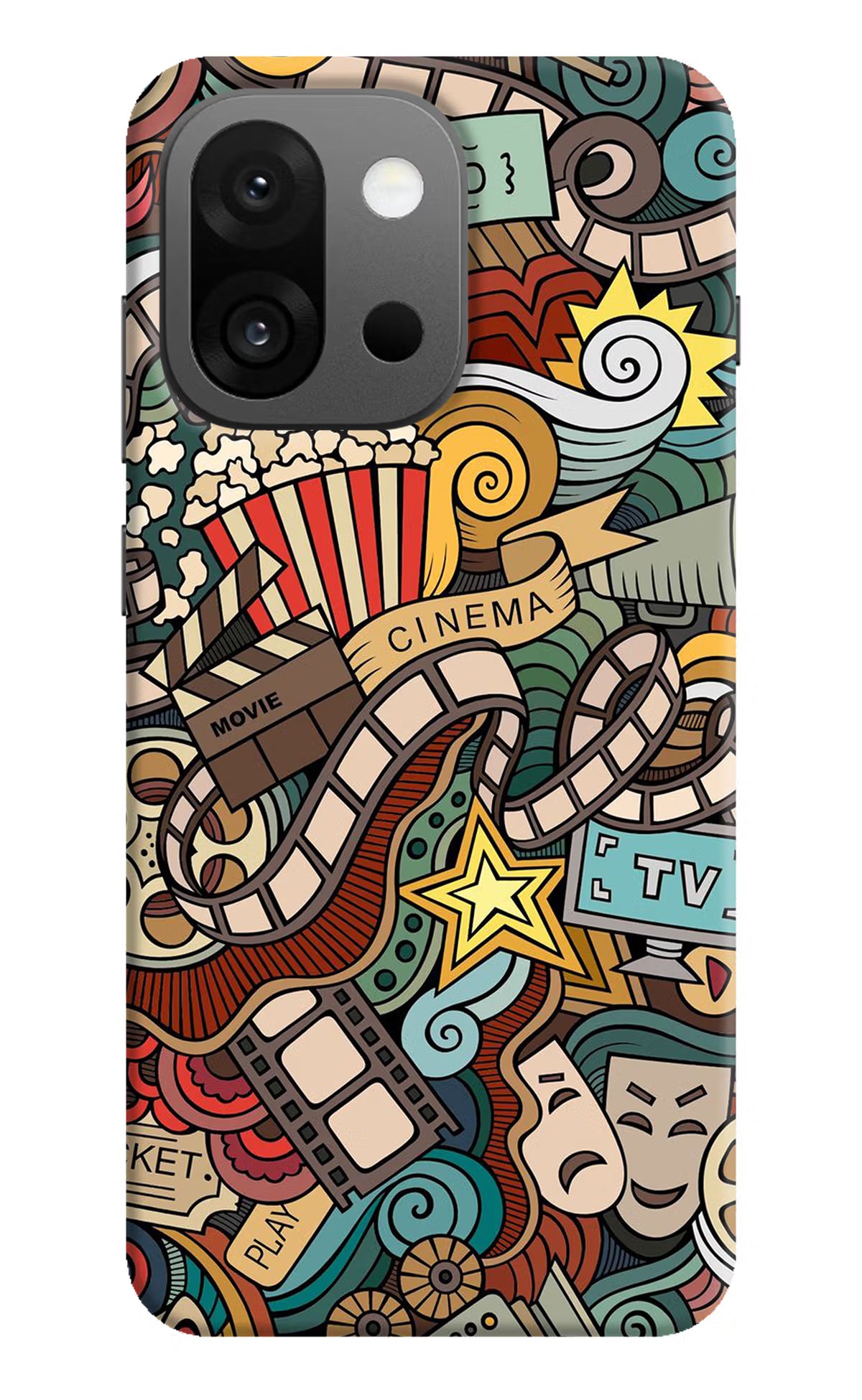 Cinema Abstract OnePlus 13s Hard Case Back Cover by Casekaro