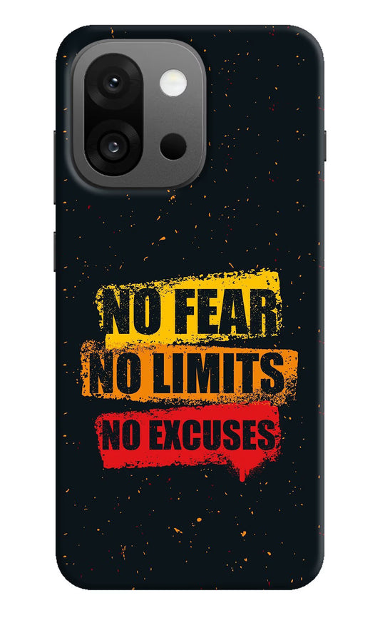 No Fear No Limits No Excuse OnePlus 13s Hard Case Back Cover by Casekaro