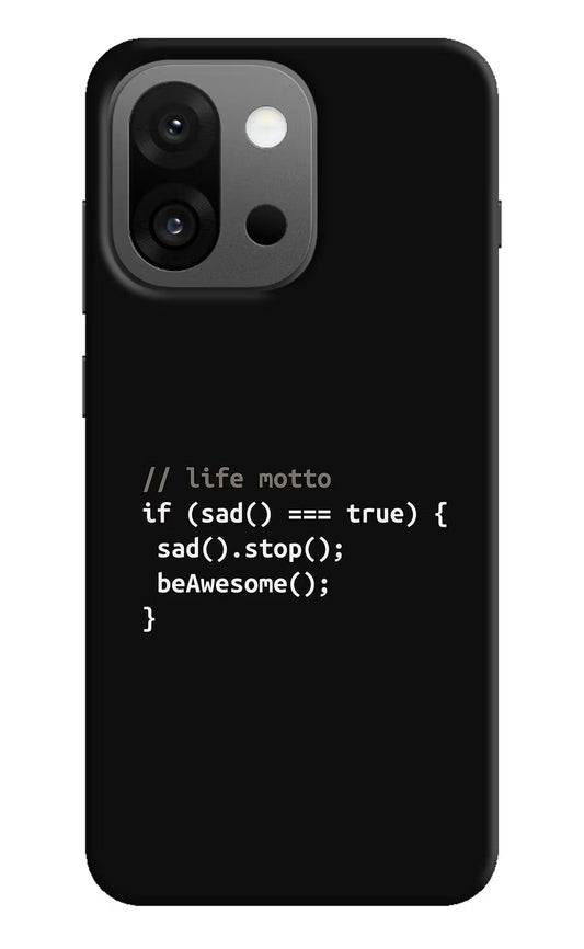 Life Motto Code OnePlus 13s Hard Case Back Cover by Casekaro