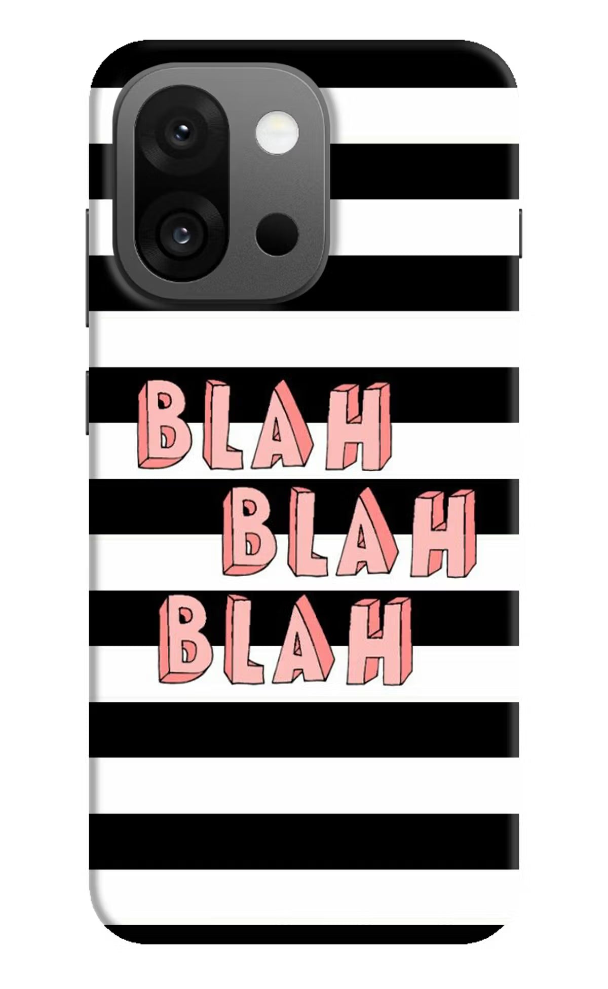 Blah Blah Blah OnePlus 13s Hard Case Back Cover by Casekaro
