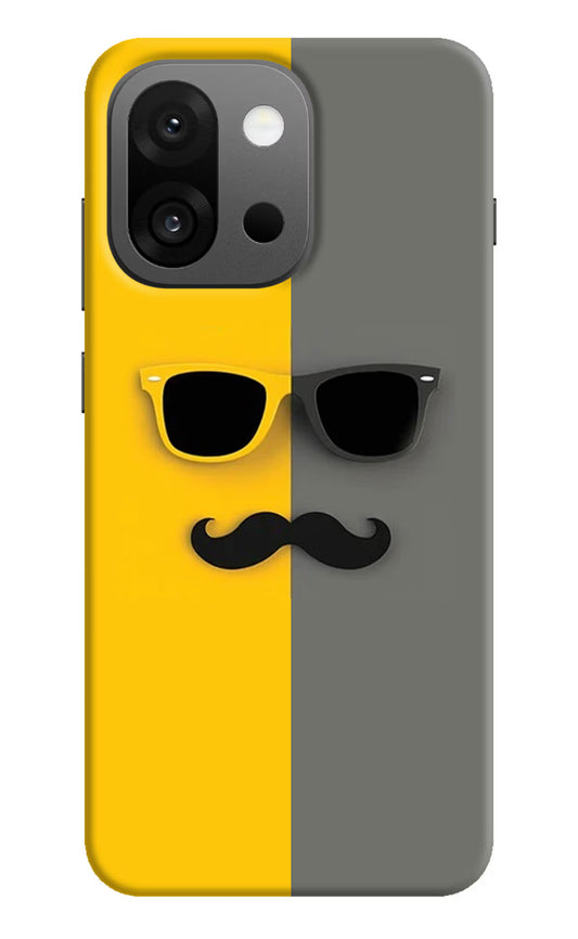 Sunglasses with Mustache OnePlus 13s Hard Case Back Cover by Casekaro