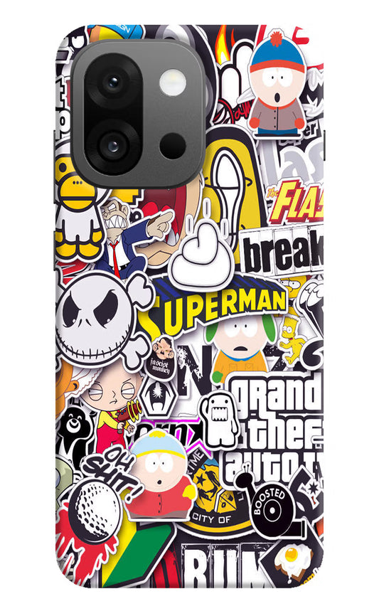 Sticker Bomb OnePlus 13s Hard Case Back Cover by Casekaro