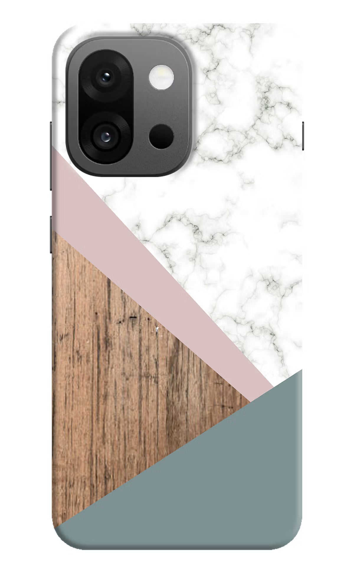 Marble wood Abstract OnePlus 13s Hard Case Back Cover by Casekaro