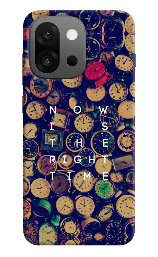 Now is the Right Time Quote OnePlus 13s Hard Case Back Cover by Casekaro