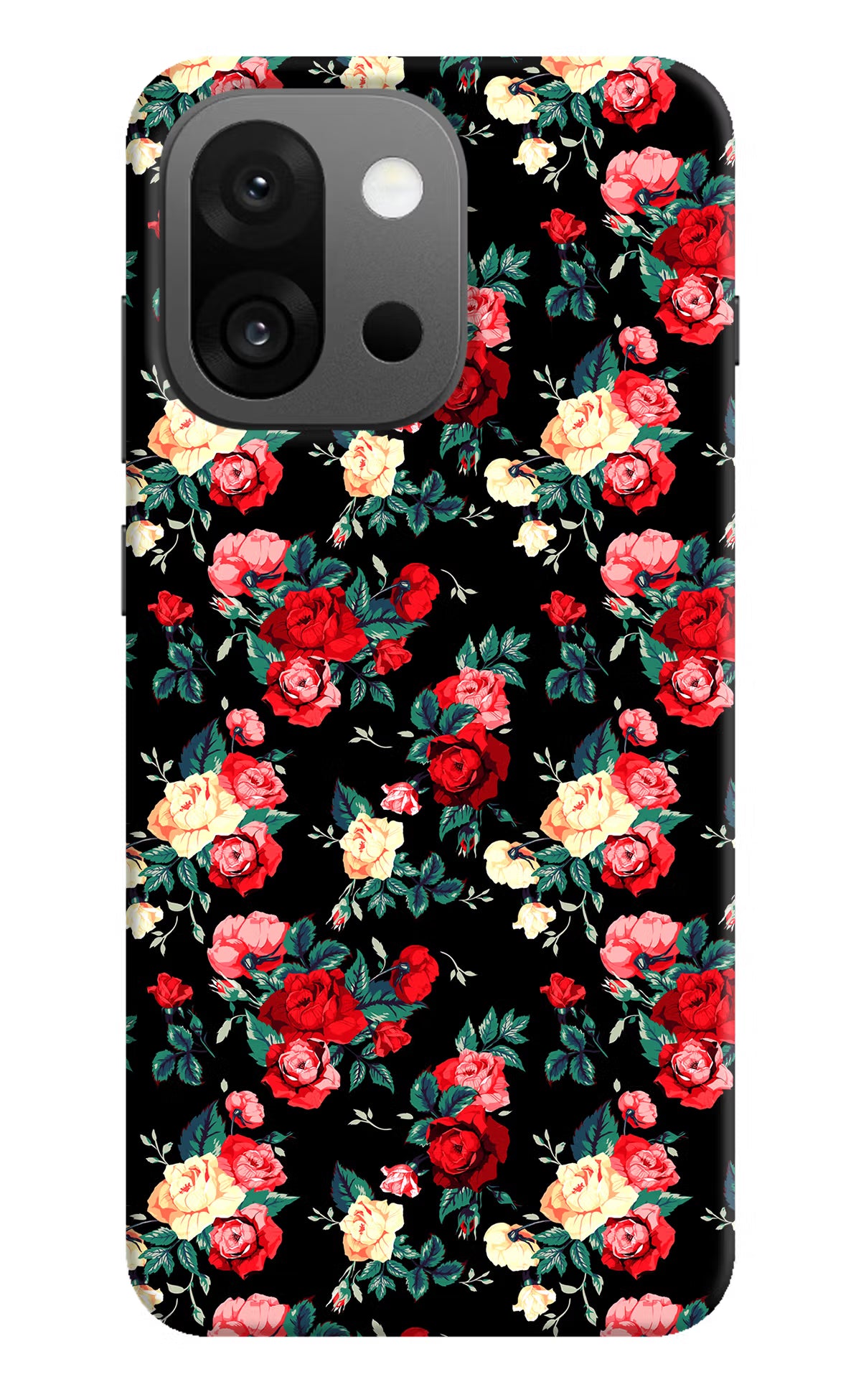 Rose Pattern OnePlus 13s Hard Case Back Cover by Casekaro