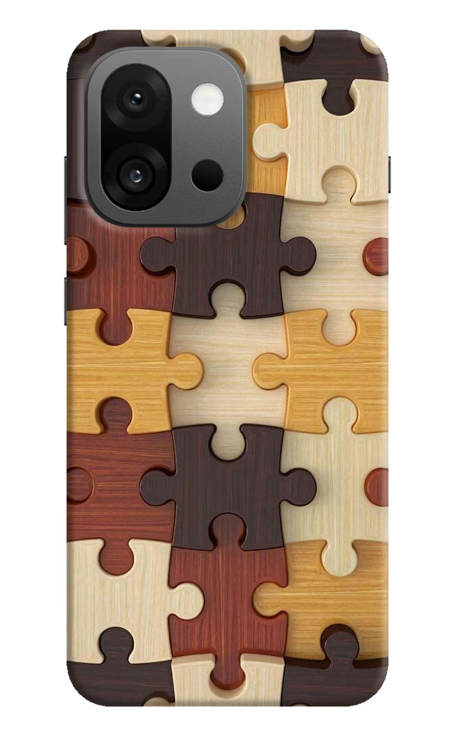 Wooden Puzzle OnePlus 13s Back Cover, Hard case