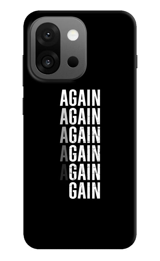 Again Again Gain OnePlus 13s Hard Case Back Cover by Casekaro