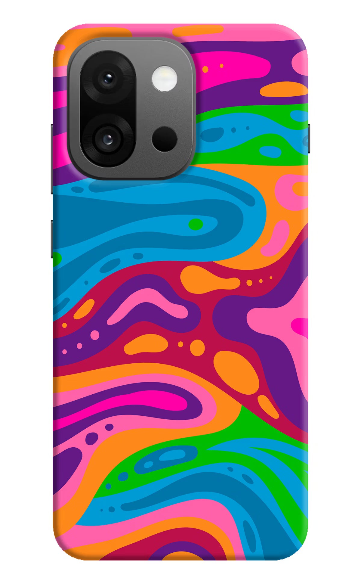 Trippy Pattern OnePlus 13s Hard Case Back Cover by Casekaro