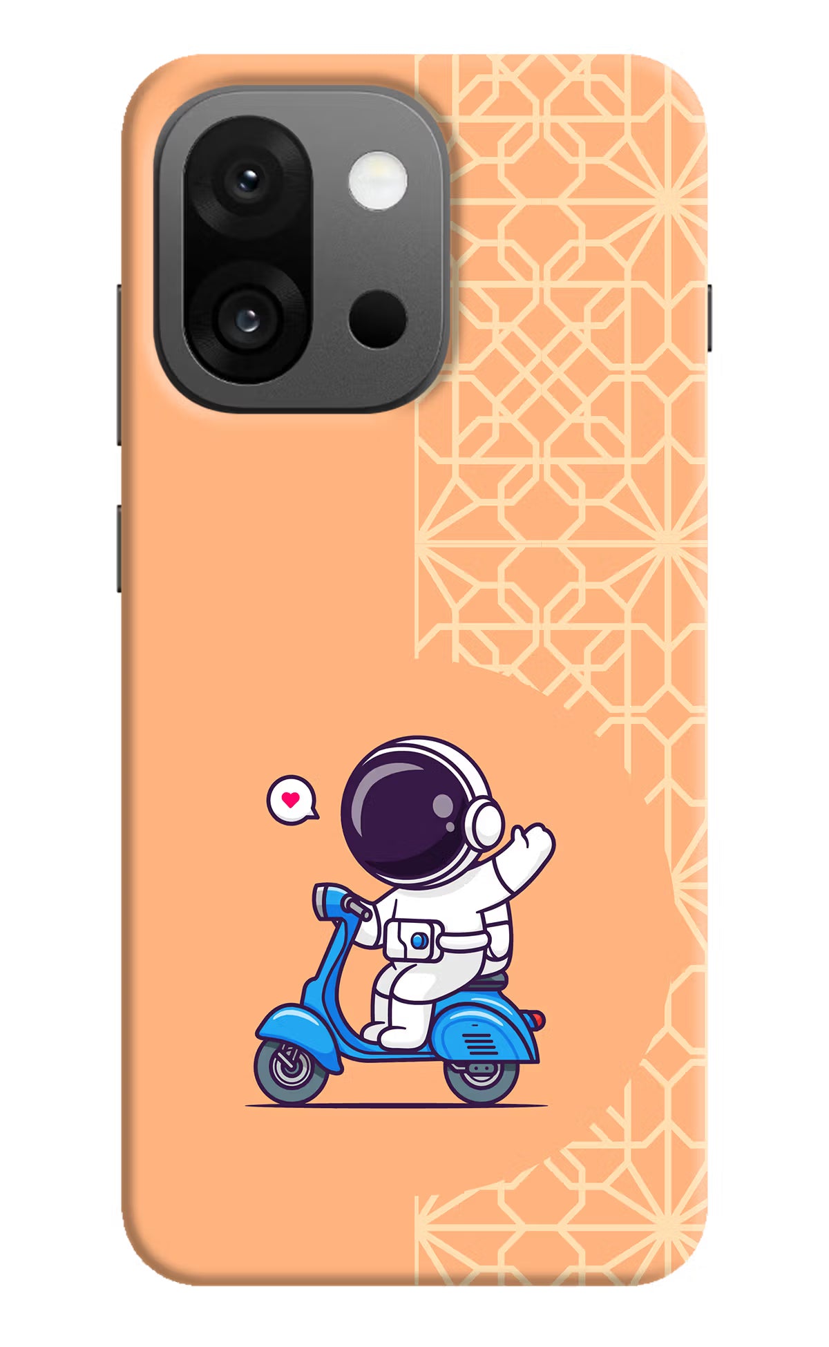 Cute Astronaut Riding OnePlus 13s Hard Case Back Cover by Casekaro