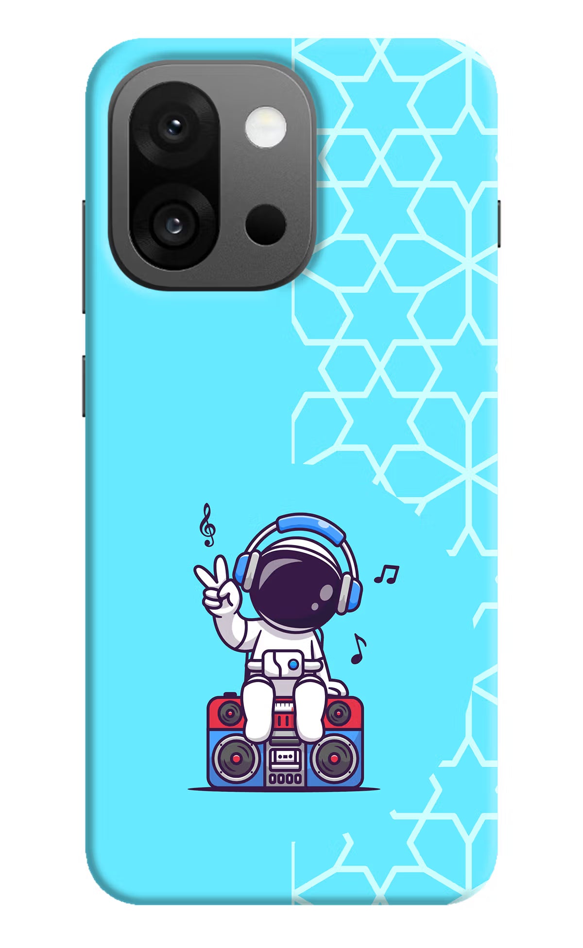 Cute Astronaut Chilling OnePlus 13s Hard Case Back Cover by Casekaro